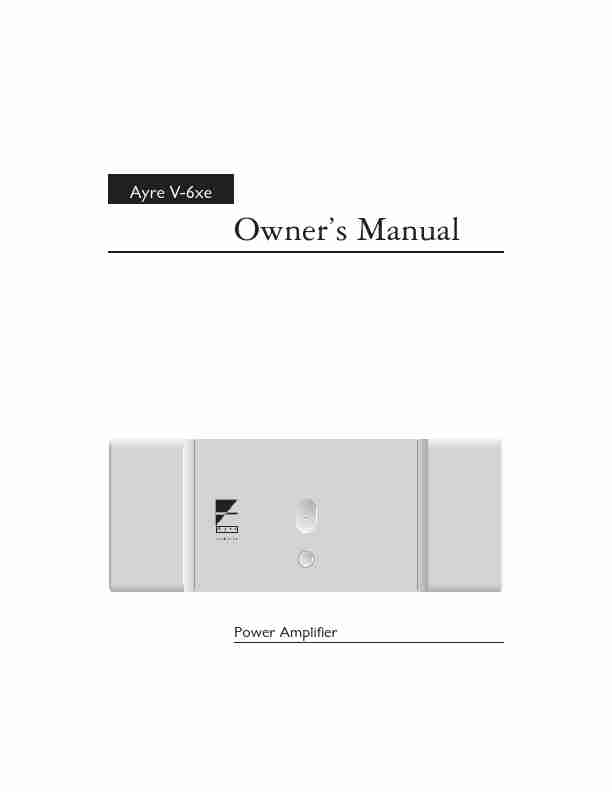 Ayre Acoustics Stereo Amplifier Power Amplifier-page_pdf
